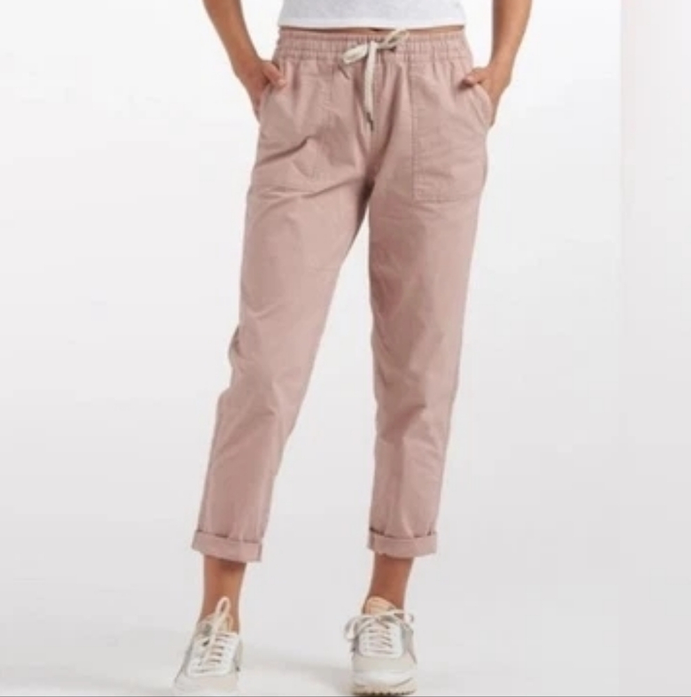 Vuori NEVER WORN Ripstop Pants XS in "Vintage Dogwood" (pink/blush)